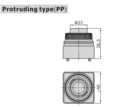 CM3PP05B AIRTAC MANUAL VALVES, CM3 SERIES PROTRUDING TYPE<BR>COMPACT 3 WAY 2 POSITION N.C, M5 PORTS BLACK BUTTON